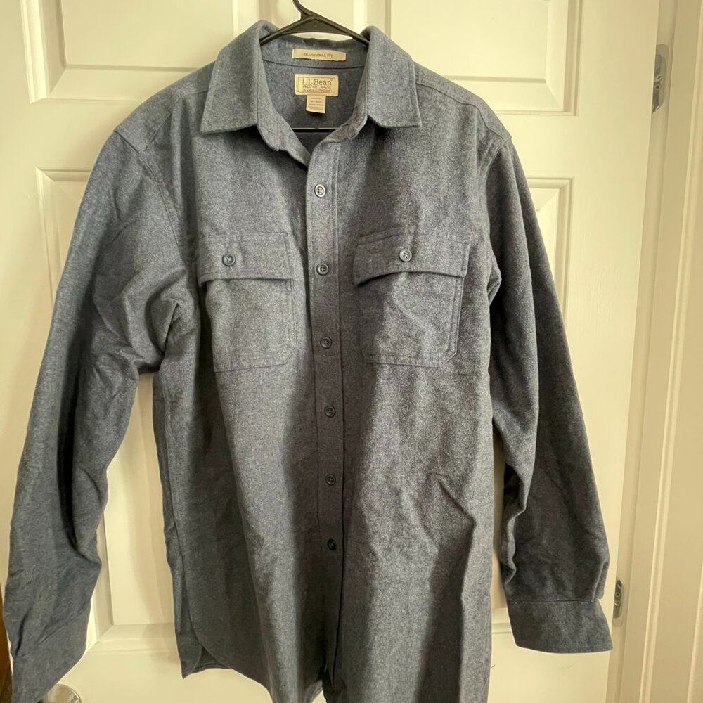 L.L. Bean chamois cloth shirt men's size medium